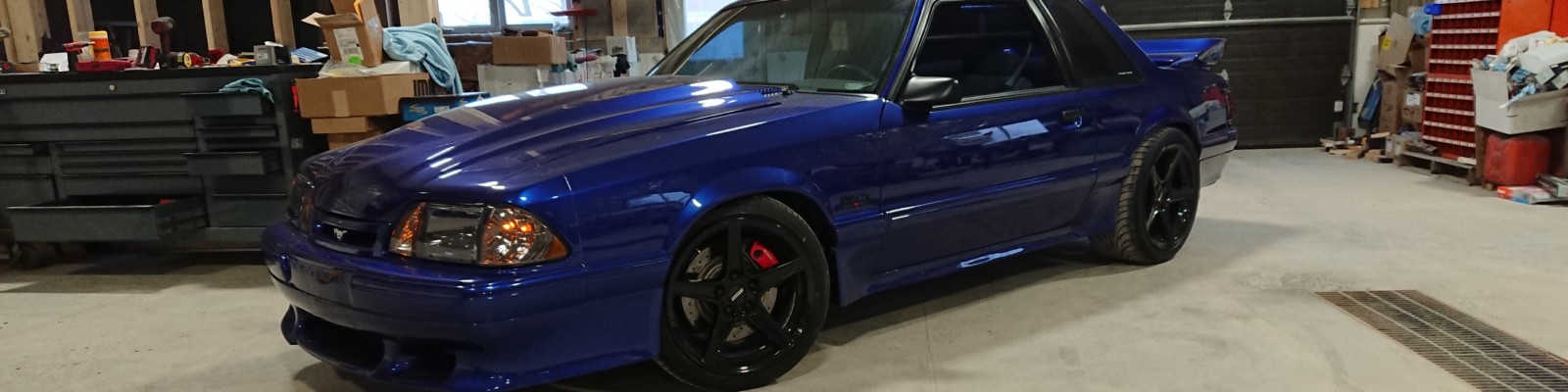 Saleen Clone Foxbody Mustang - Sonic Blue