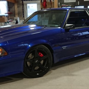 Saleen Clone Foxbody Mustang - Sonic Blue