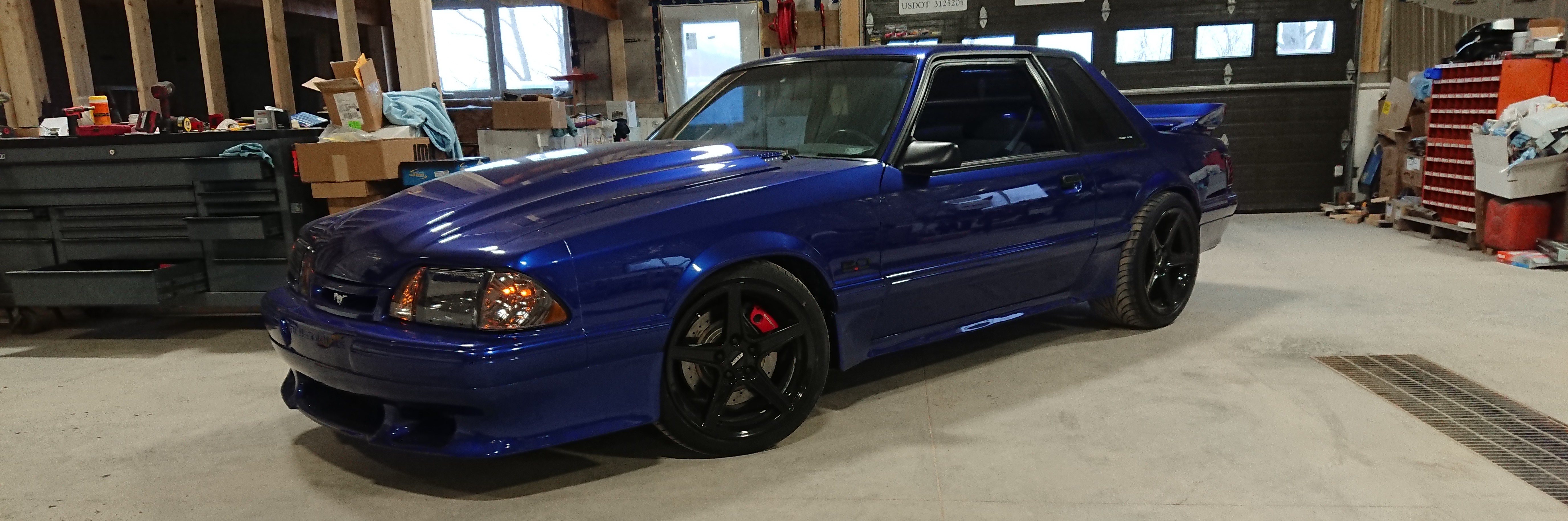 Saleen Clone Foxbody Mustang - Sonic Blue