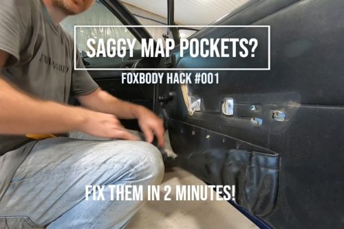 How to fix mustang door panels - saggy map pockets