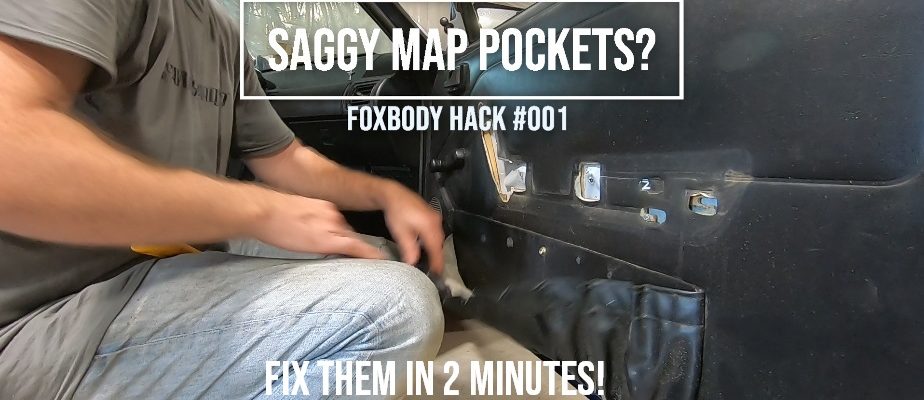 How to fix mustang door panels - saggy map pockets